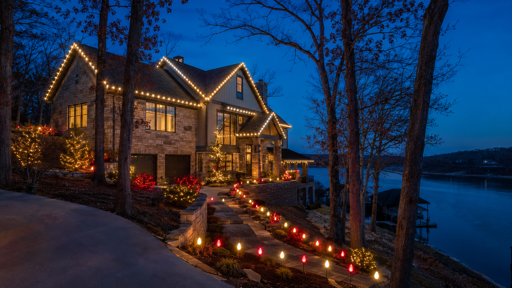 Professional Christmas lighting design 16