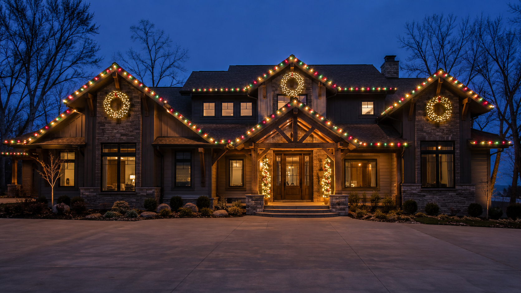 Professional Christmas lighting design 3